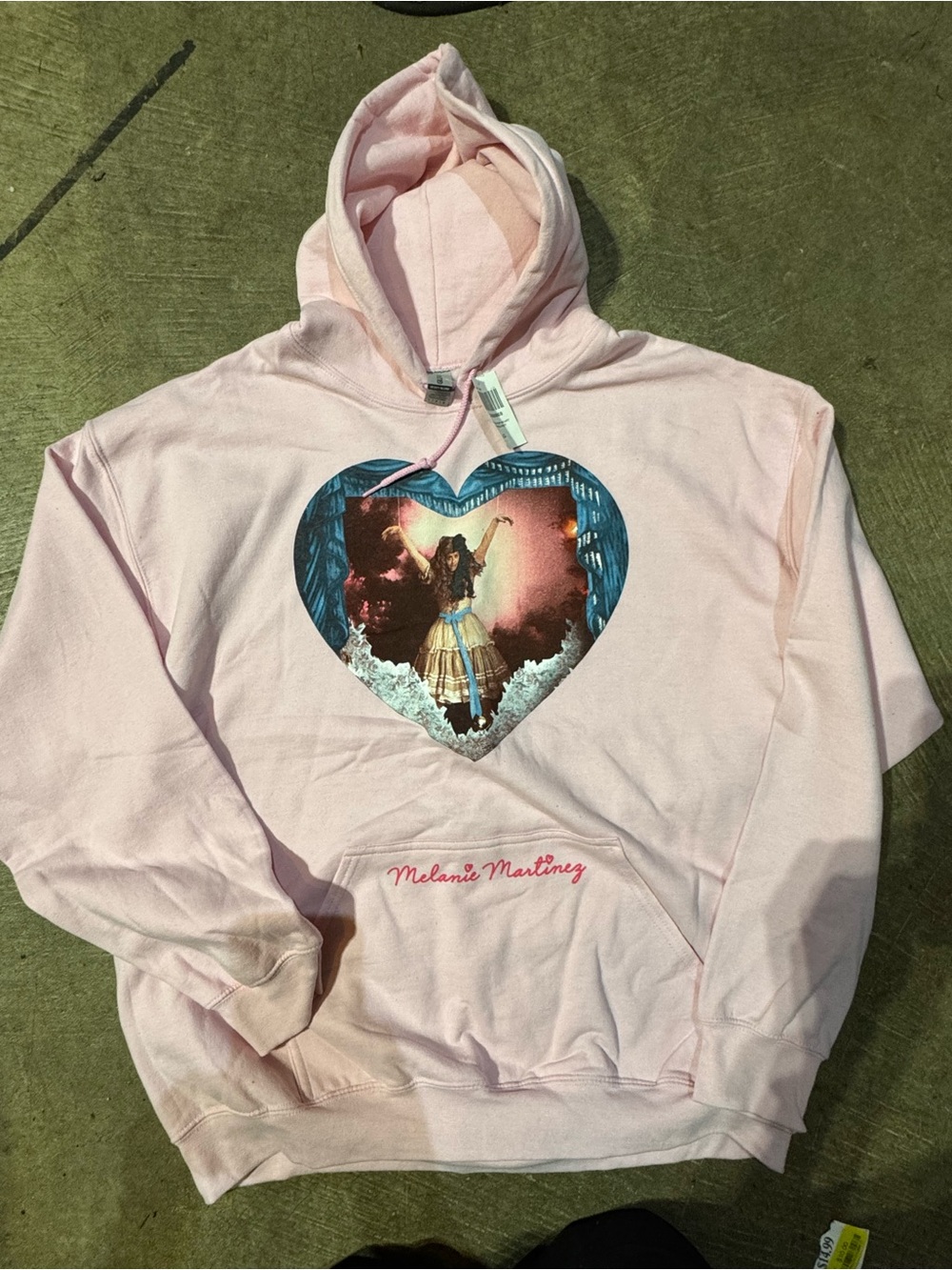 Hot Topic Pink Melanie Martinez Heart Graphic Hoodie